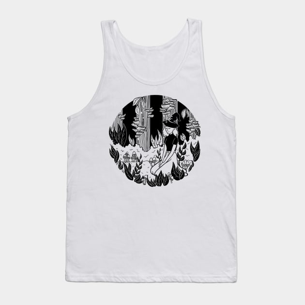 Mushroom Witch Tank Top by Melissa Jan